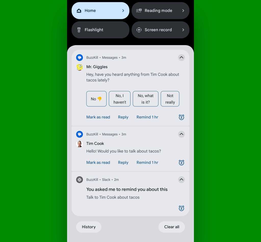 Android notifications: Expanded