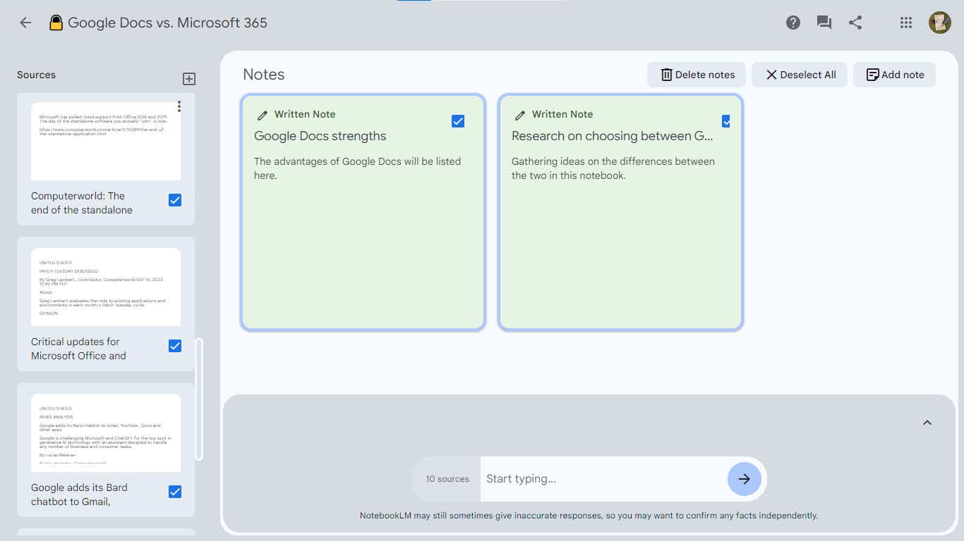 google notebooklm 06 deleting notes