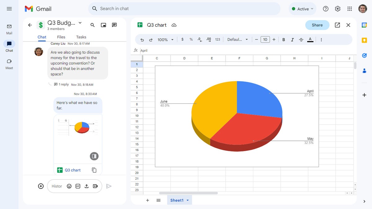 google workspace 09 spaces spreadsheet